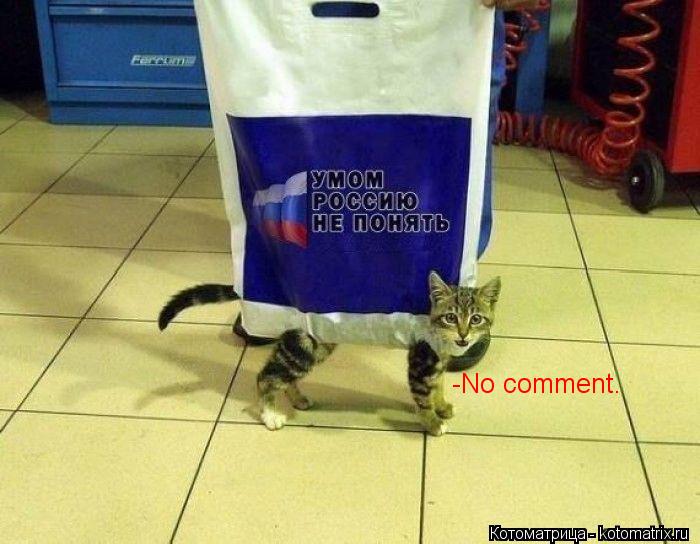 -No comment.... Котоматрица: -No comment.