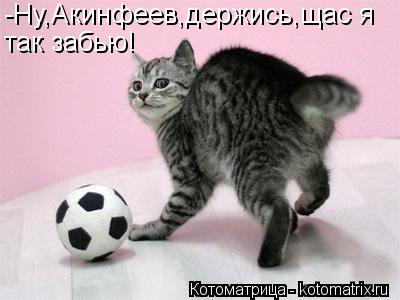 -Ну,Акинфеев,держись,щас я так забью!... Котоматрица: -Ну,Акинфеев,держись,щас я так забью!