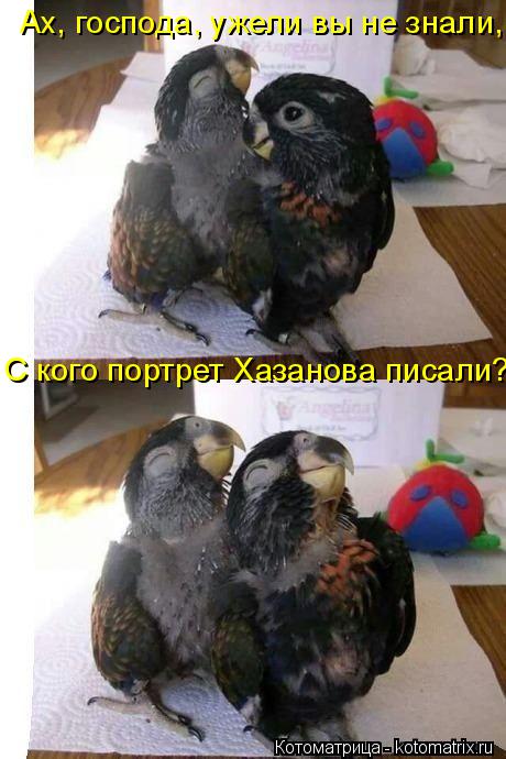 Ах, господа, ужели вы не знали, С кого портрет Хазанова писали?... Котоматрица: Ах, господа, ужели вы не знали, С кого портрет Хазанова писали?