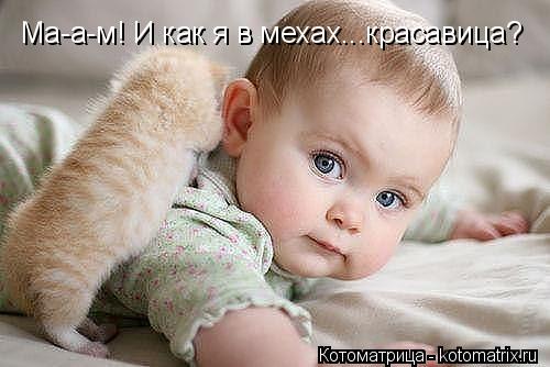 Котоматрица: Ма-а-м! И как я в мехах...красавица?