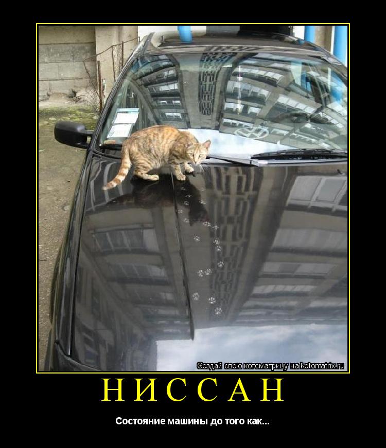 Котоматрица: НИССАН Состояние машины до того как...