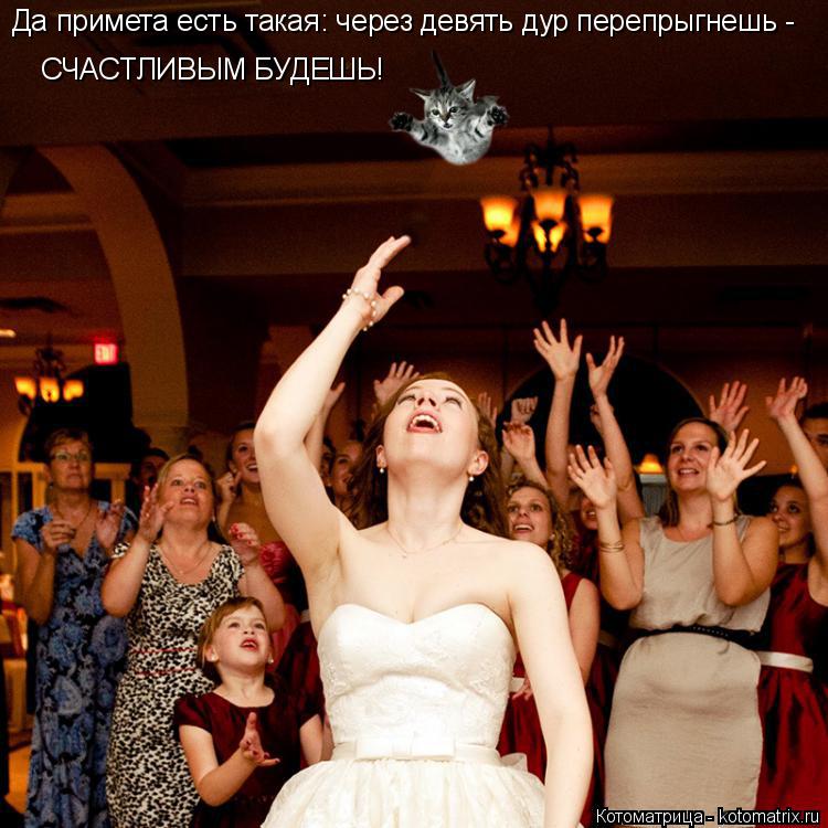Котоматрица: Да примета есть такая: через девять дур перепрыгнешь -  СЧАСТЛИВЫМ БУДЕШЬ!