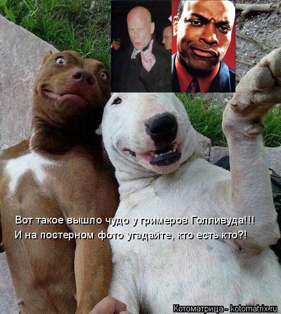 Вот такое вышло чудо у гримеров Голливуда!!! И на постерном фото угадайте, кто есть кто?!... Котоматрица: Вот такое вышло чудо у гримеров Голливуда!!! И на постерном фото угадайте, кто есть кто?!