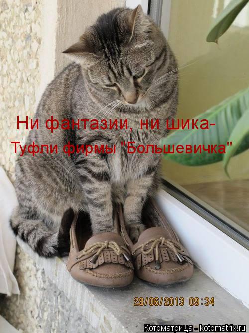 Ни фантазии, ни шика- Туфли фирмы "Большевичка"... Котоматрица: Ни фантазии, ни шика- Туфли фирмы "Большевичка"