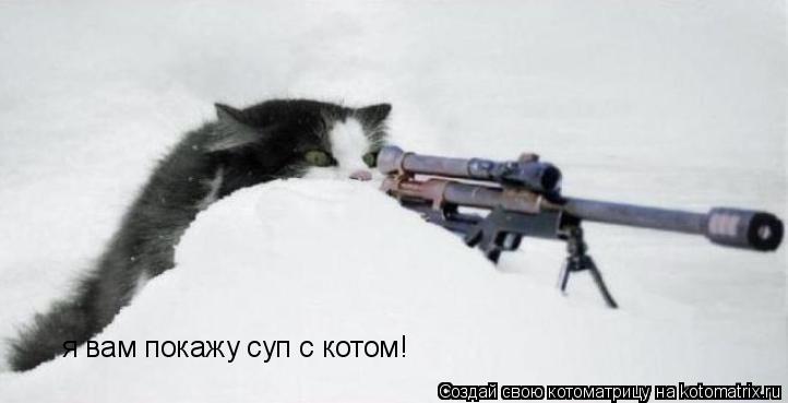 я вам покажу суп с котом!... Котоматрица: я вам покажу суп с котом!