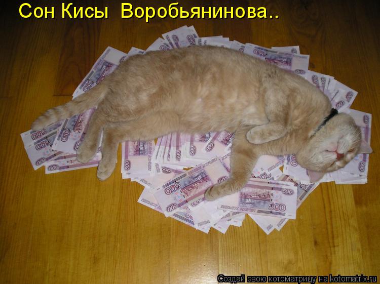 Сон Кисы Воробьянинова..... Котоматрица: Сон Кисы Воробьянинова..