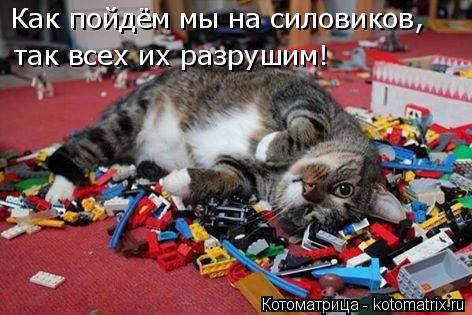 Как пойдём мы на силовиков, так всех их разрушим!... Котоматрица: Как пойдём мы на силовиков, так всех их разрушим!