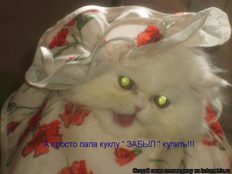 А просто папа куклу " ЗАБЫЛ " купить!!!... Котоматрица: А просто папа куклу " ЗАБЫЛ " купить!!!