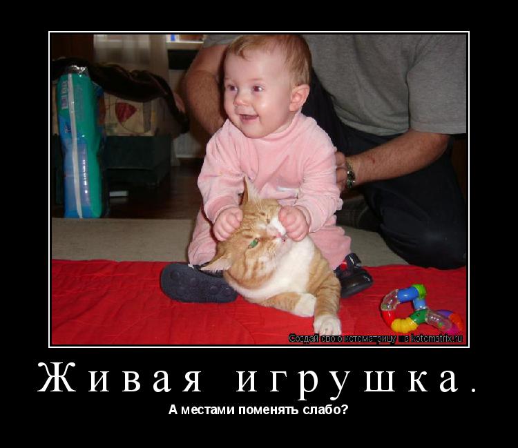 Живая игрушка. А местами поменять слабо?... Котоматрица: Живая игрушка. А местами поменять слабо?
