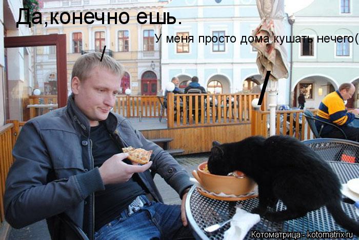 / / У меня просто дома кушать нечего Да,конечно ешь. (((... Котоматрица: / / У меня просто дома кушать нечего Да,конечно ешь. (((