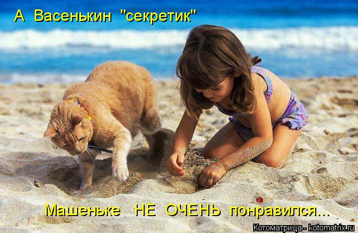 А Васенькин "секретик" Машеньке НЕ ОЧЕНЬ понравился...... Котоматрица: А Васенькин "секретик" Машеньке НЕ ОЧЕНЬ понравился...