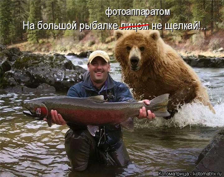 На большой рыбалке лицом не щелкай!.. фотоаппаратом ____... Котоматрица: На большой рыбалке лицом не щелкай!.. фотоаппаратом ____
