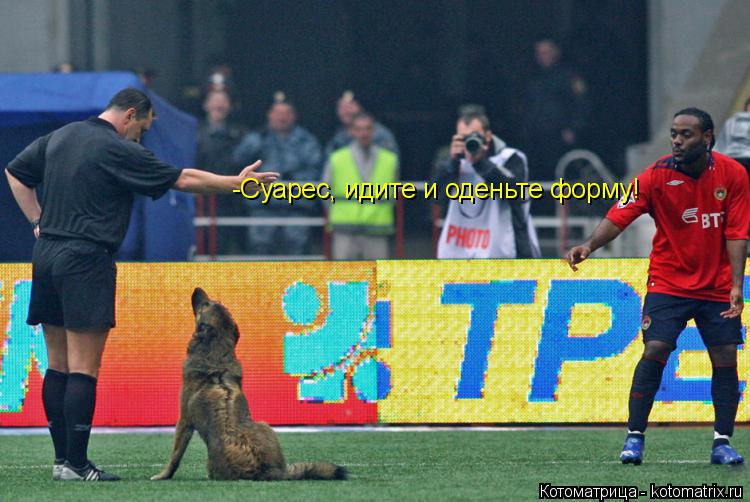 Котоматрица: -Суарес, идите и оденьте форму!