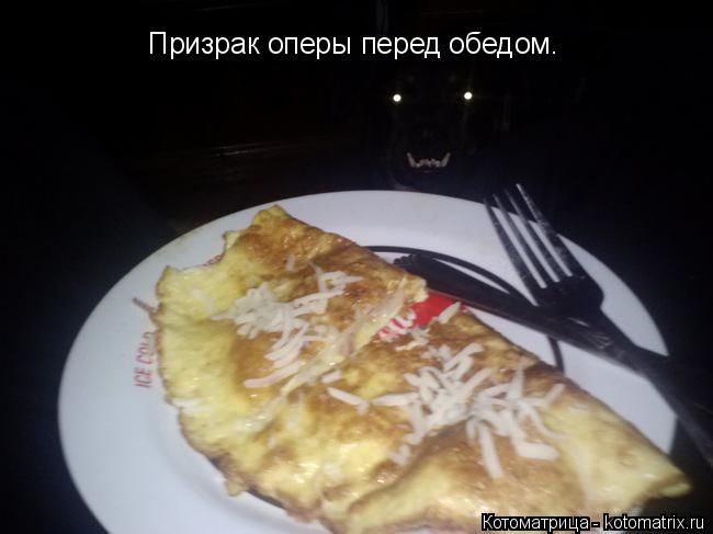 Призрак оперы перед обедом.... Котоматрица: Призрак оперы перед обедом.