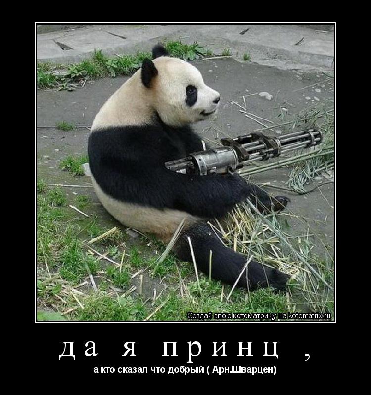 Котоматрица: да я принц , а кто сказал что добрый ( Арн.Шварцен)