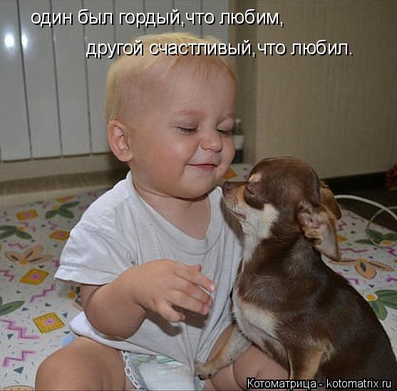 Котоматрица: один был гордый,что любим, другой счастливый,что любил.