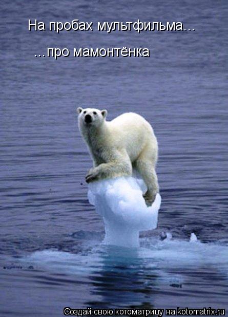 На пробах мультфильма… …про мамонтёнка... Котоматрица: На пробах мультфильма… …про мамонтёнка