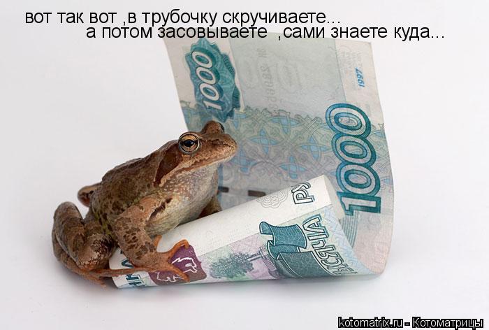 вот так вот ,в трубочку скручиваете... а потом засовываете ,сами знаете куда...... Котоматрица: вот так вот ,в трубочку скручиваете... а потом засовываете ,сами знаете куда...