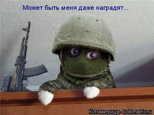 Может быть меня даже наградят...... Котоматрица: Может быть меня даже наградят...
