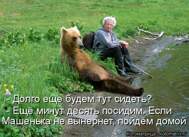 Котоматрица: - Долго еще будем тут сидеть? - Ещё минут десять посидим. Если Машенька не вынернет, пойдём домой