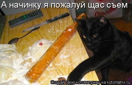 А начинку я пожалуй щас съем... Котоматрица: А начинку я пожалуй щас съем