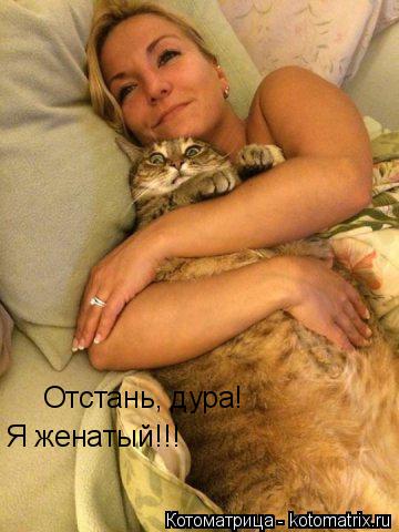 Отстань, дура! Я женатый!!!... Котоматрица: Отстань, дура! Я женатый!!!