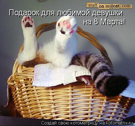 Подарок для любимой девушки на 8 Марта!... Котоматрица: Подарок для любимой девушки на 8 Марта!