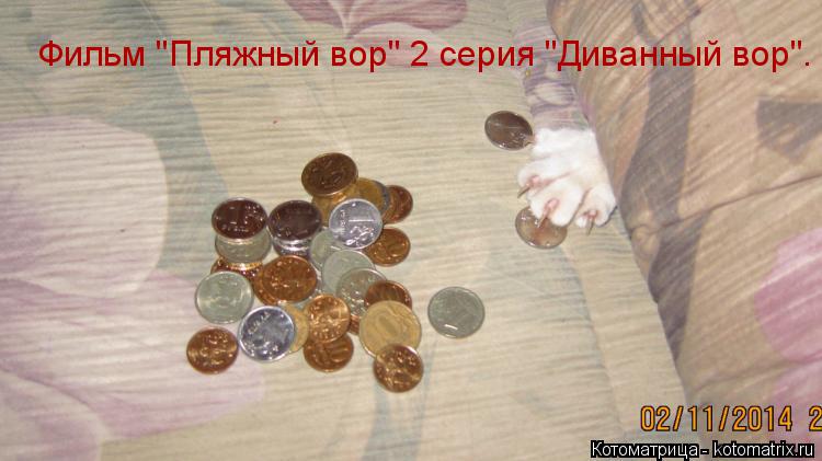 Фильм "Пляжный вор" 2 серия "Диванный вор".... Котоматрица: Фильм "Пляжный вор" 2 серия "Диванный вор".