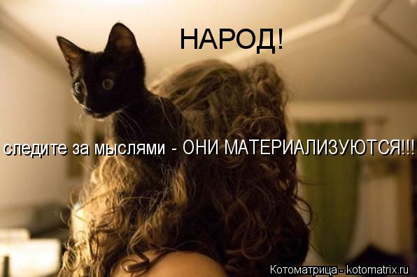 Котоматрица: НАРОД! следите за мыслями - ОНИ МАТЕРИАЛИЗУЮТСЯ!!!