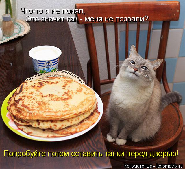 Что-то я не понял, Это значит как - меня не позвали? Попробуйте потом оставить тапки перед дверью!... Котоматрица: Что-то я не понял, Это значит как - меня не позвали? Попробуйте потом оставить тапки перед дверью!