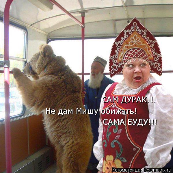 Котоматрица: САМ ДУРАК!!! Не дам Мишу обижать! САМА БУДУ!!!