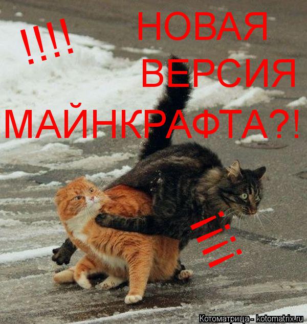 !!!! !!!! НОВАЯ ВЕРСИЯ МАЙНКРАФТА?!... Котоматрица: !!!! !!!! НОВАЯ ВЕРСИЯ МАЙНКРАФТА?!