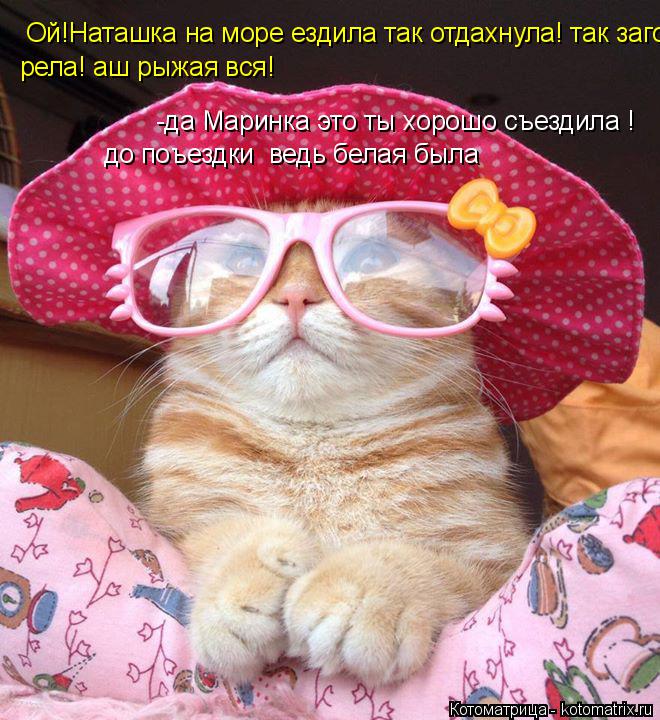 Ой!Наташка на море ездила так отдахнула! так загорела! аш рыжая вся! рела! аш рыжая вся! -да Маринка ... Котоматрица: Ой!Наташка на море ездила так отдахнула! так загорела! аш рыжая вся! рела! аш рыжая вся! -да Маринка это ты хорошо съездила ! до поъездки ведь