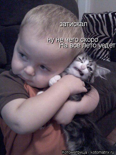 затискал ну не чего скоро На все лето уедет... Котоматрица: затискал ну не чего скоро На все лето уедет