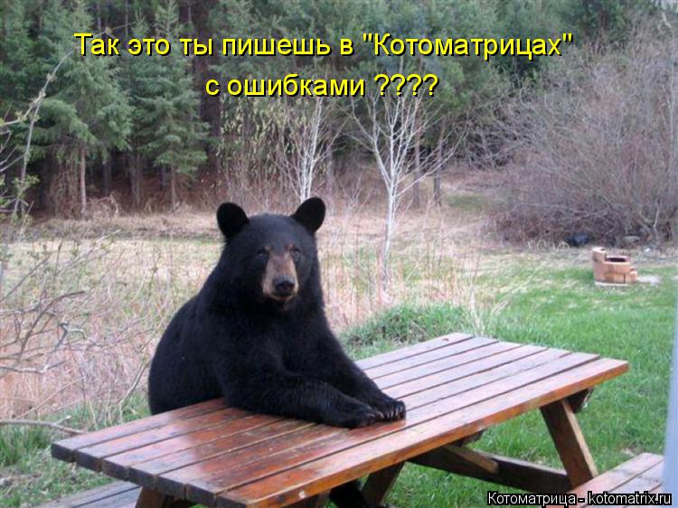 Так э Так это ты пишешь в "Котоматрицах" с ошибками ????... Котоматрица: Так э Так это ты пишешь в "Котоматрицах" с ошибками ????