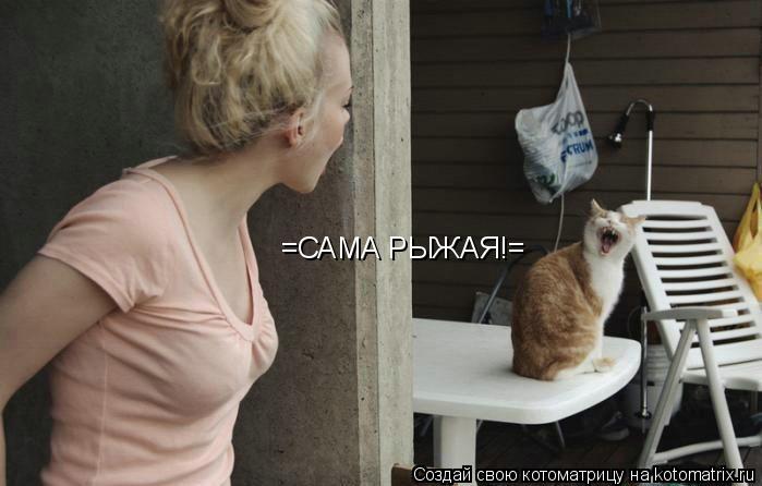 Котоматрица: =САМА РЫЖАЯ!=