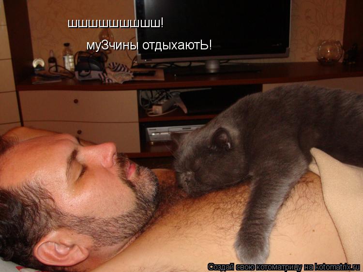 муЗчины отдыхаютЬ! шшшшшшшшш!... Котоматрица: муЗчины отдыхаютЬ! шшшшшшшшш!