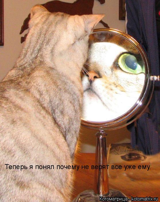 Теперь я понял почему не верят все уже ему.... Котоматрица: Теперь я понял почему не верят все уже ему.
