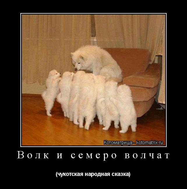 Волк и семеро волчат (чукотская народная сказка)... Котоматрица: Волк и семеро волчат (чукотская народная сказка)