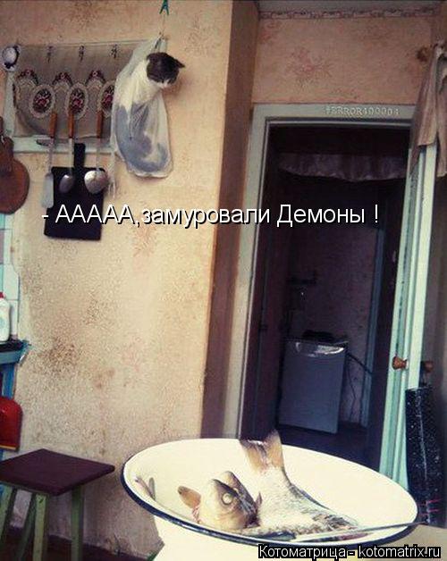 Котоматрица: - ААААА,замуровали Демоны !