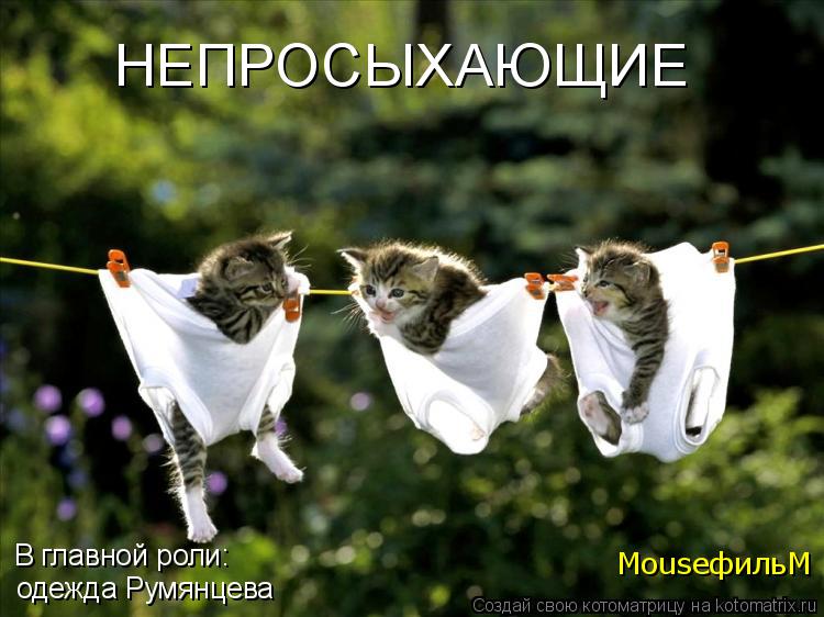 НЕПРОСЫХАЮЩИЕ В главной роли: одежда Румянцева MouseфильМ... Котоматрица: НЕПРОСЫХАЮЩИЕ В главной роли: одежда Румянцева MouseфильМ