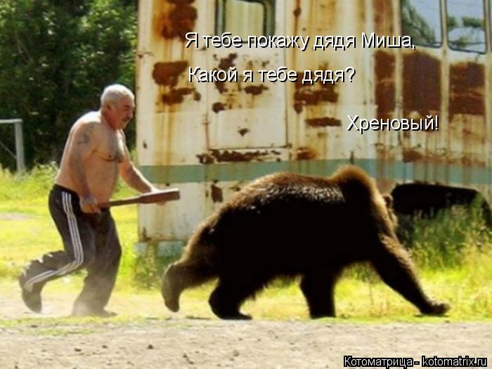 Я тебе покажу дядя Миша, Какой я тебе дядя? Хреновый!... Котоматрица: Я тебе покажу дядя Миша, Какой я тебе дядя? Хреновый!