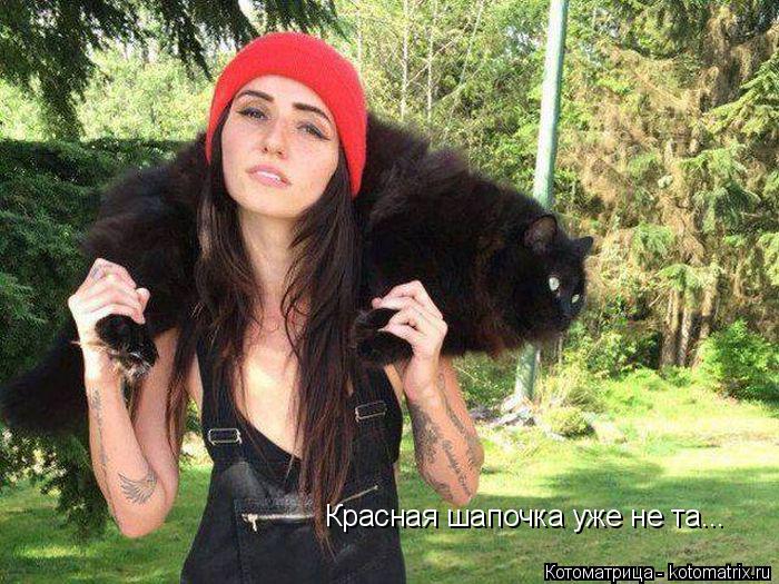 Красная шапочка уже не та...... Котоматрица: Красная шапочка уже не та...