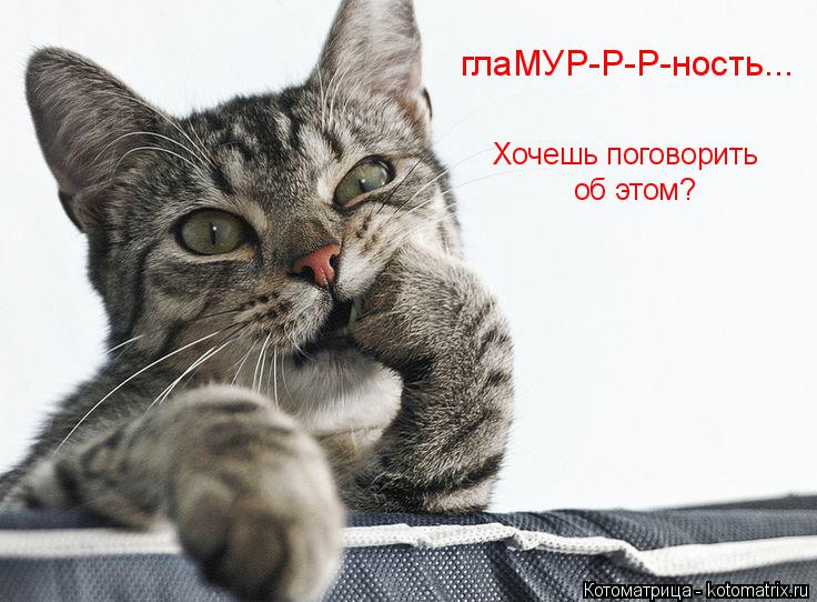 Хочешь поговорить об этом? глаМУР-Р-Р-ность...... Котоматрица: Хочешь поговорить об этом? глаМУР-Р-Р-ность...
