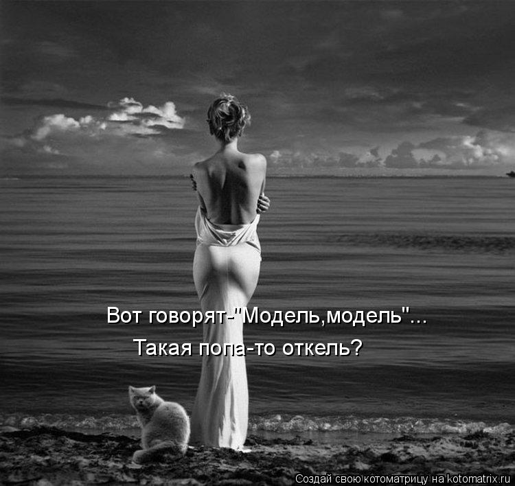 Вот говорят-"Модель,модель"... Такая попа-то откель?... Котоматрица: Вот говорят-"Модель,модель"... Такая попа-то откель?