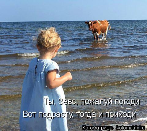 Ты, Зевс, пожалуй погоди Вот подрасту, тогда и приходи... Котоматрица: Ты, Зевс, пожалуй погоди Вот подрасту, тогда и приходи
