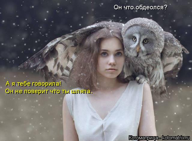Он что обдеолся? А я тебе говорила! Он не поверит что ты шляпа.... Котоматрица: Он что обдеолся? А я тебе говорила! Он не поверит что ты шляпа.