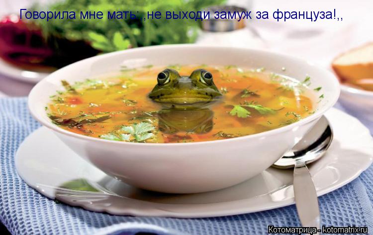 Говорила мне мать:,,не выходи замуж за француза!,,... Котоматрица: Говорила мне мать:,,не выходи замуж за француза!,,