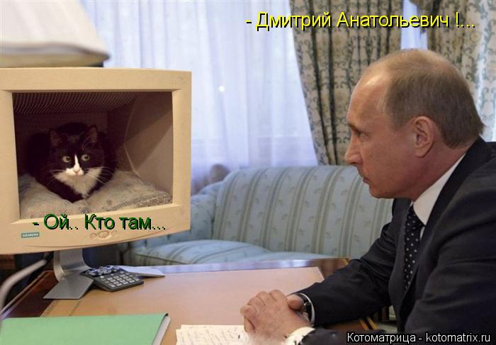 - Дмитрий Анатольевич !... - Ой.. Кто там...... Котоматрица: - Дмитрий Анатольевич !... - Ой.. Кто там...