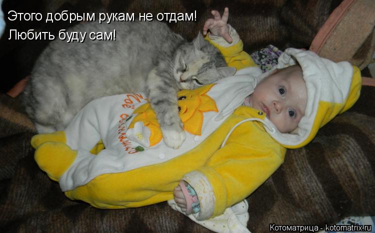 Этого добрым рукам не отдам! Любить буду сам!... Котоматрица: Этого добрым рукам не отдам! Любить буду сам!